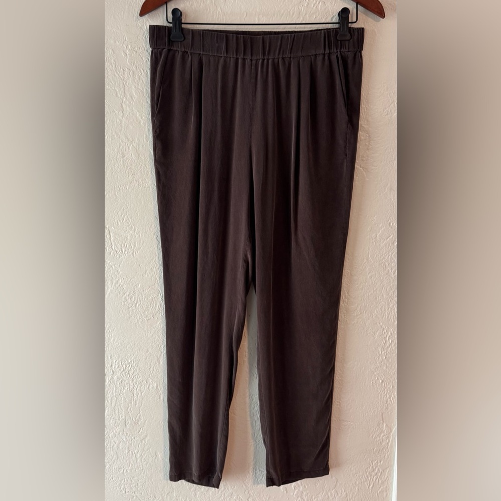 Equipment Hadley‎ Silk Trousers Pants Lightweight Quiet Luxury Neutral Career